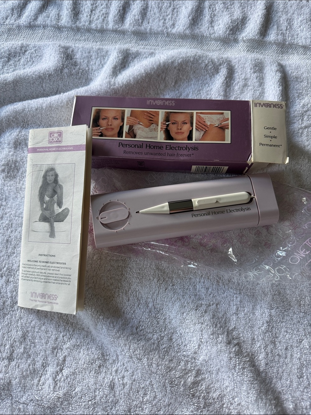 Personal Home Electrolysis Hair Remover — Light Lavender
